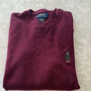 Polo Ralph Lauren Burgundy Knit Top